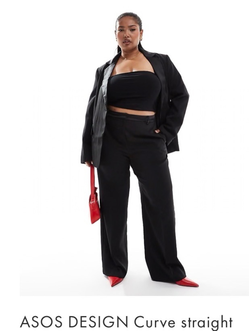 ASOS Black Satin Waist Tuxedo Dress Pants – NWT – Size 20